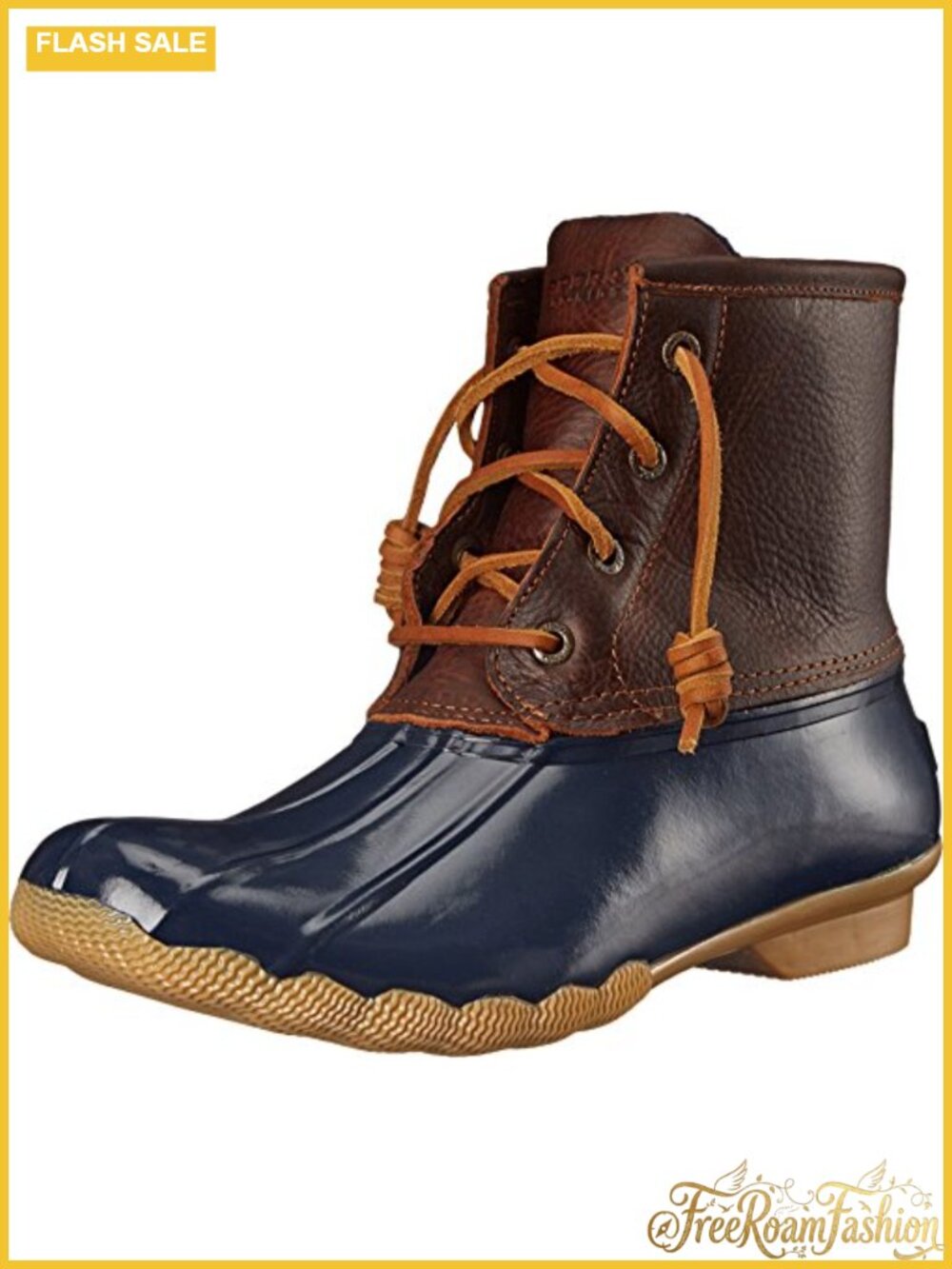 Sperry Saltwater Waterproof Leather Duck Boot Ankle Rain